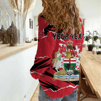 Personalized Canada Manitoba Province Bison Women Casual Shirt Gloriosus et Liber