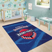 Dominican Republic Basketball Area Rug Enjoy The Game