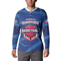 Custom Dominican Republic Basketball Button Sweatshirt Enjoy The Game