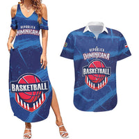 Custom Dominican Republic Basketball Couples Matching Summer Maxi Dress and Hawaiian Shirt Enjoy The Game