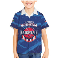 Custom Dominican Republic Basketball Family Matching Mermaid Dress and Hawaiian Shirt Enjoy The Game