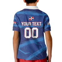 Custom Dominican Republic Basketball Kid Polo Shirt Enjoy The Game