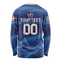 Custom Dominican Republic Basketball Long Sleeve Shirt Enjoy The Game