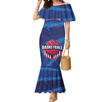 Custom Dominican Republic Basketball Mermaid Dress Enjoy The Game