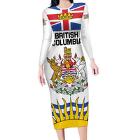 Personalized Canada British Columbia Province Family Matching Long Sleeve Bodycon Dress and Hawaiian Shirt Splendor sine occasu