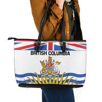 Canada British Columbia Province Leather Tote Bag Splendor sine occasu