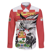 Personalized Canada Prince Edward Island Province Family Matching Long Sleeve Bodycon Dress and Hawaiian Shirt Silver Fox Parva sub ingenti