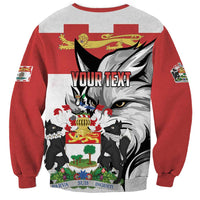 Personalized Canada Prince Edward Island Province Sweatshirt Silver Fox Parva sub ingenti