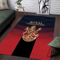 Bengaluru 2025 Cricket Royal Challengers Area Rug Lions Play Bold