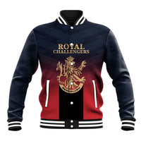 Custom Bengaluru 2025 Cricket Royal Challengers Baseball Jacket Lions Play Bold