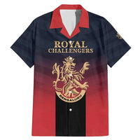 Custom Bengaluru 2025 Cricket Royal Challengers Family Matching Mermaid Dress and Hawaiian Shirt Lions Play Bold