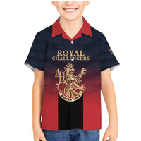 Custom Bengaluru 2025 Cricket Royal Challengers Family Matching Mermaid Dress and Hawaiian Shirt Lions Play Bold