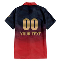 Custom Bengaluru 2025 Cricket Royal Challengers Family Matching Off The Shoulder Long Sleeve Dress and Hawaiian Shirt Lions Play Bold