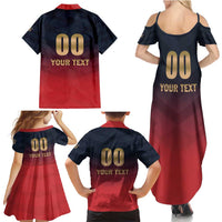 Custom Bengaluru 2025 Cricket Royal Challengers Family Matching Summer Maxi Dress and Hawaiian Shirt Lions Play Bold