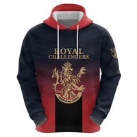 Custom Bengaluru 2025 Cricket Royal Challengers Hoodie Lions Play Bold