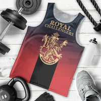 Custom Bengaluru 2025 Cricket Royal Challengers Men Tank Top Lions Play Bold