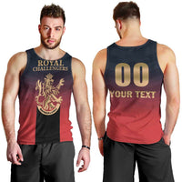 Custom Bengaluru 2025 Cricket Royal Challengers Men Tank Top Lions Play Bold