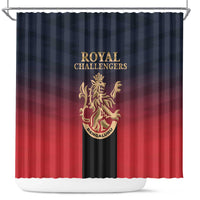 Bengaluru 2025 Cricket Royal Challengers Shower Curtain Lions Play Bold