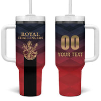 Custom Bengaluru 2025 Cricket Royal Challengers Tumbler With Handle Lions Play Bold