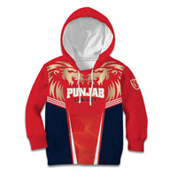 Custom Punjab 2025 Cricket Lion Kings Kid Hoodie Jazba Hai Punjabi