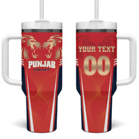 Custom Punjab 2025 Cricket Lion Kings Tumbler With Handle Jazba Hai Punjabi