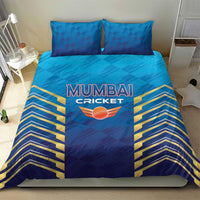 Mumbai 2025 Cricket Indians Bedding Set Aali Re Play Like Mumbai