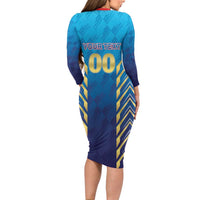 Custom Mumbai 2025 Cricket Indians Family Matching Long Sleeve Bodycon Dress and Hawaiian Shirt Aali Re Play Like Mumbai
