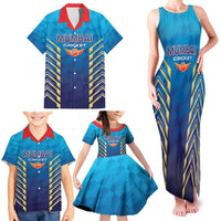 Custom Mumbai 2025 Cricket Indians Family Matching Tank Maxi Dress and Hawaiian Shirt Aali Re Play Like Mumbai