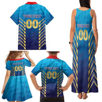 Custom Mumbai 2025 Cricket Indians Family Matching Tank Maxi Dress and Hawaiian Shirt Aali Re Play Like Mumbai