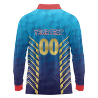 Custom Mumbai 2025 Cricket Indians Long Sleeve Polo Shirt Aali Re Play Like Mumbai