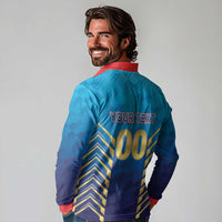 Custom Mumbai 2025 Cricket Indians Long Sleeve Polo Shirt Aali Re Play Like Mumbai