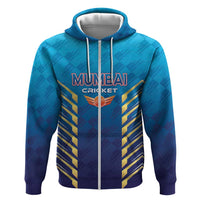 Custom Mumbai 2025 Cricket Indians Zip Hoodie Aali Re Play Like Mumbai
