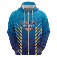 Custom Mumbai 2025 Cricket Indians Zip Hoodie Aali Re Play Like Mumbai