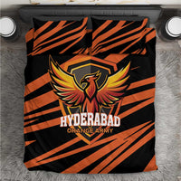 Hyderabad 2025 Cricket Sunrisers Bedding Set Orange Army Play With Fire