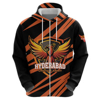 Custom Hyderabad 2025 Cricket Sunrisers Hoodie Orange Army Play With Fire