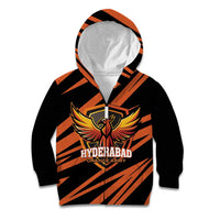Custom Hyderabad 2025 Cricket Sunrisers Kid Hoodie Orange Army Play With Fire