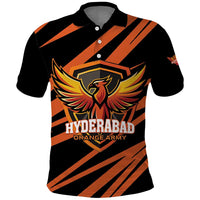 Custom Hyderabad 2025 Cricket Sunrisers Polo Shirt Orange Army Play With Fire