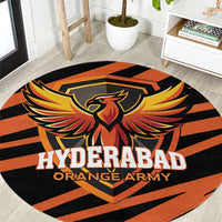 Hyderabad 2025 Cricket Sunrisers Round Carpet Orange Army Play With Fire