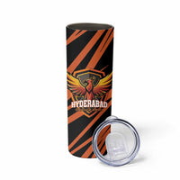 Custom Hyderabad 2025 Cricket Sunrisers Skinny Tumbler Orange Army Play With Fire