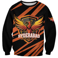 Custom Hyderabad 2025 Cricket Sunrisers Sweatshirt Orange Army Play With Fire