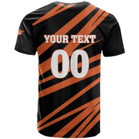 Custom Hyderabad 2025 Cricket Sunrisers T Shirt Orange Army Play With Fire