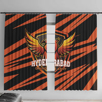 Hyderabad 2025 Cricket Sunrisers Window Curtain Orange Army Play With Fire