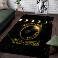 Total Solar Eclipse 2024 Area Rug My Birthday Present From The Universe - Wonder Print Shop