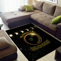Total Solar Eclipse 2024 Area Rug My Birthday Present From The Universe - Wonder Print Shop