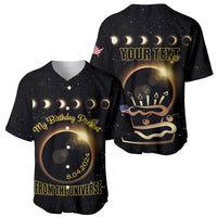 Personalized Total Solar Eclipse 2024 Baseball Jersey My Birthday Present From The Universe - Wonder Print Shop