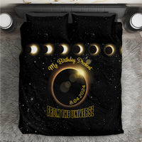 Total Solar Eclipse 2024 Bedding Set My Birthday Present From The Universe - Wonder Print Shop