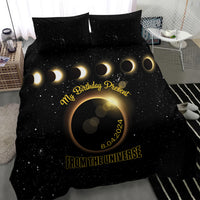 Total Solar Eclipse 2024 Bedding Set My Birthday Present From The Universe - Wonder Print Shop