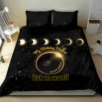 Total Solar Eclipse 2024 Bedding Set My Birthday Present From The Universe - Wonder Print Shop