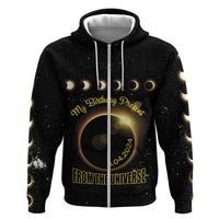 Personalized Total Solar Eclipse 2024 Hoodie My Birthday Present From The Universe - Wonder Print Shop