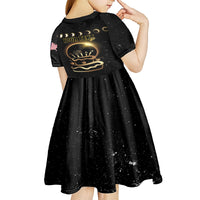 Personalized Total Solar Eclipse 2024 Kid Short Sleeve Dress My Birthday Present From The Universe - Wonder Print Shop